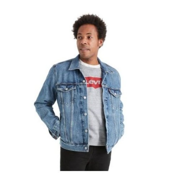 Men's Denim Trucker Jacket Size S Small